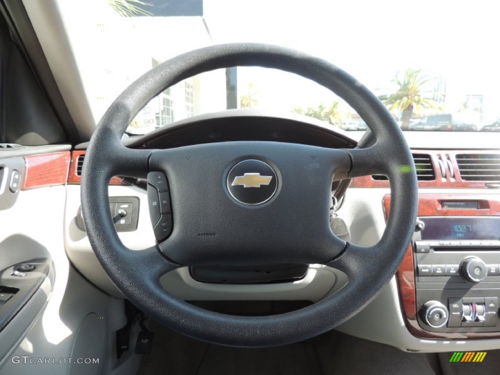2009 Chevrolet Impala LS Gray Steering Wheel Photo #78252424