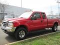 Red Clearcoat 2003 Ford F250 Super Duty Lariat SuperCab 4x4