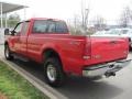 2003 Red Clearcoat Ford F250 Super Duty Lariat SuperCab 4x4  photo #3