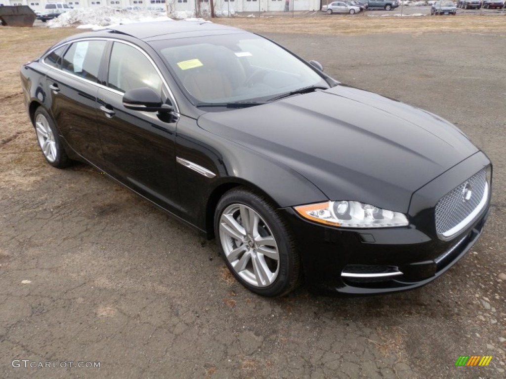 Ultimate Black Metallic 2013 Jaguar XJ XJL Portfolio AWD Exterior Photo #78254281