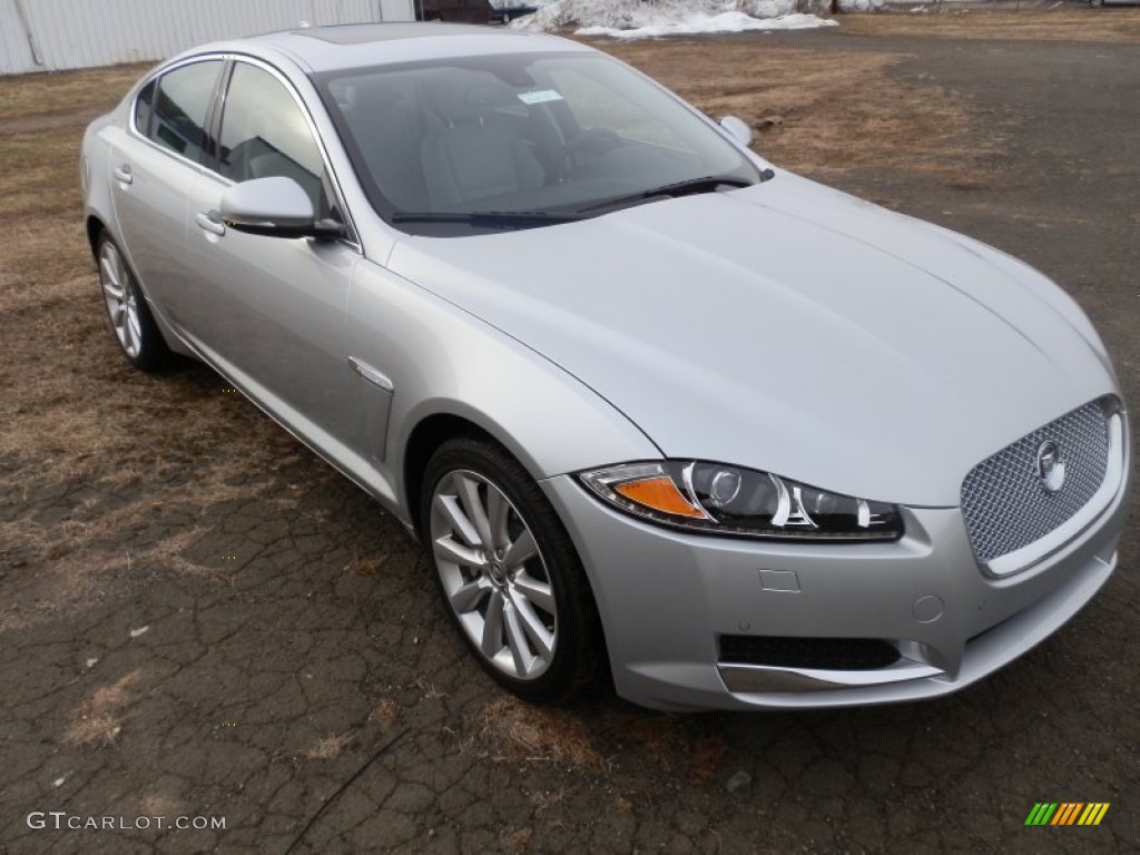 Rhodium Silver Metallic 2013 Jaguar XF 3.0 AWD Exterior Photo #78254534