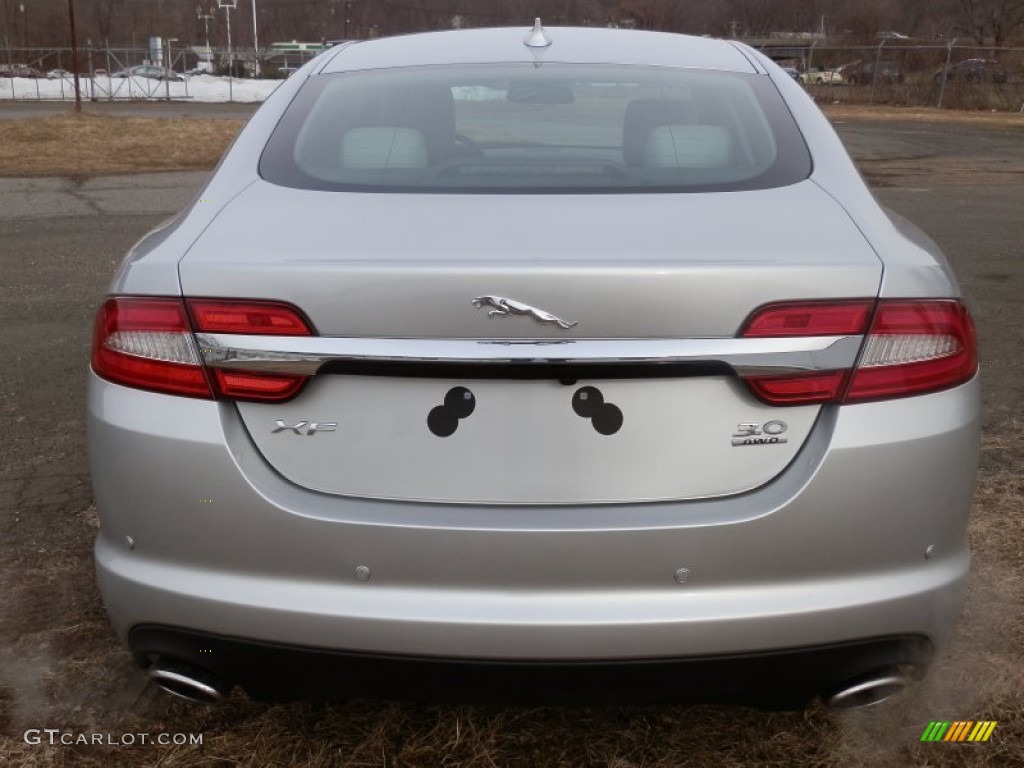 Rhodium Silver Metallic 2013 Jaguar XF 3.0 AWD Exterior Photo #78254584