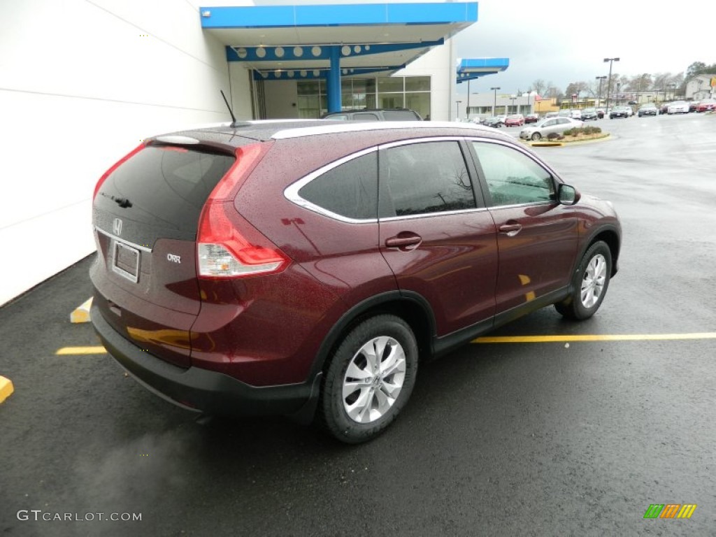 2013 CR-V EX-L - Basque Red Pearl II / Gray photo #6