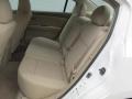 2010 Nissan Sentra Beige Interior Rear Seat Photo