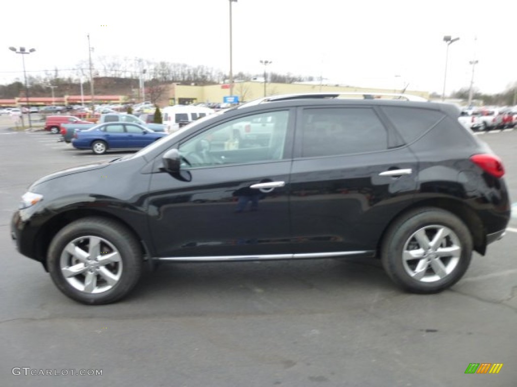 2010 Murano SL AWD - Super Black / Black photo #6