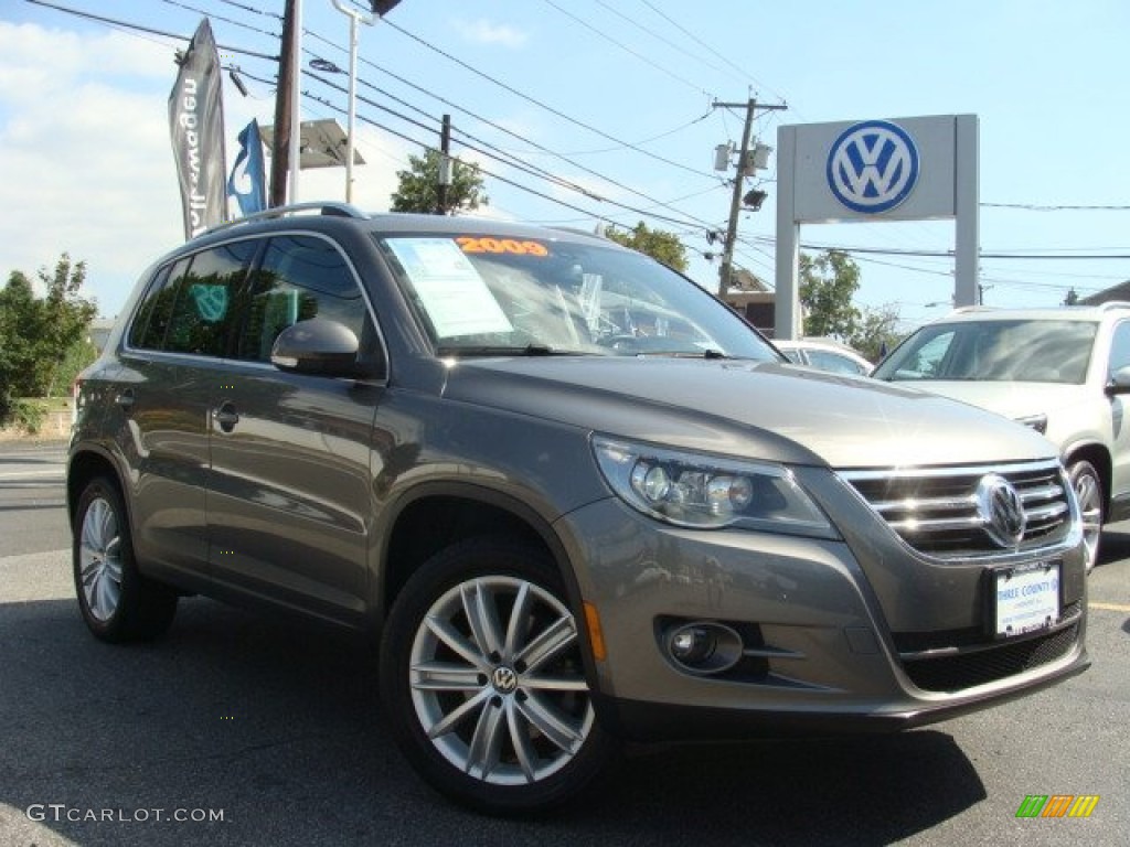 2009 Tiguan SEL 4Motion - Alpine Grey Metallic / Charcoal photo #1