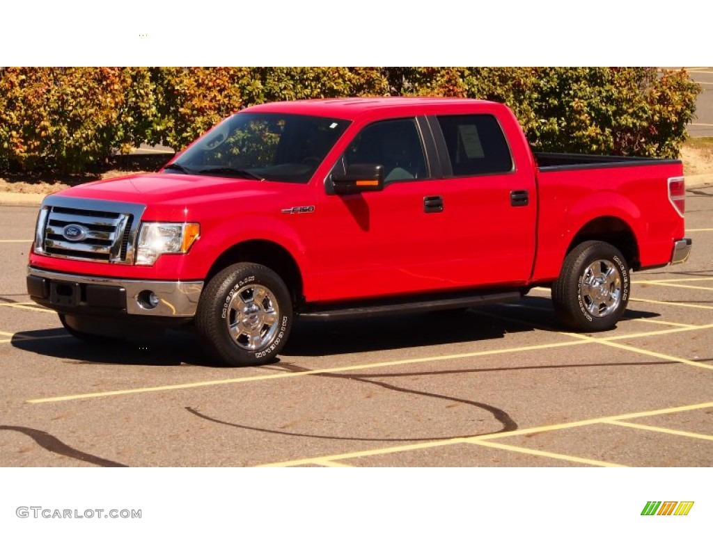 2011 F150 XLT SuperCrew - Race Red / Steel Gray photo #1