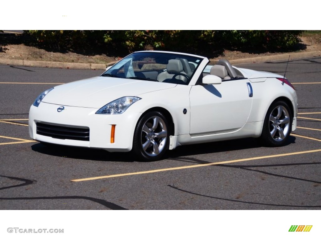 Pikes Peak White Pearl 2006 Nissan 350Z Touring Roadster Exterior Photo #78257194