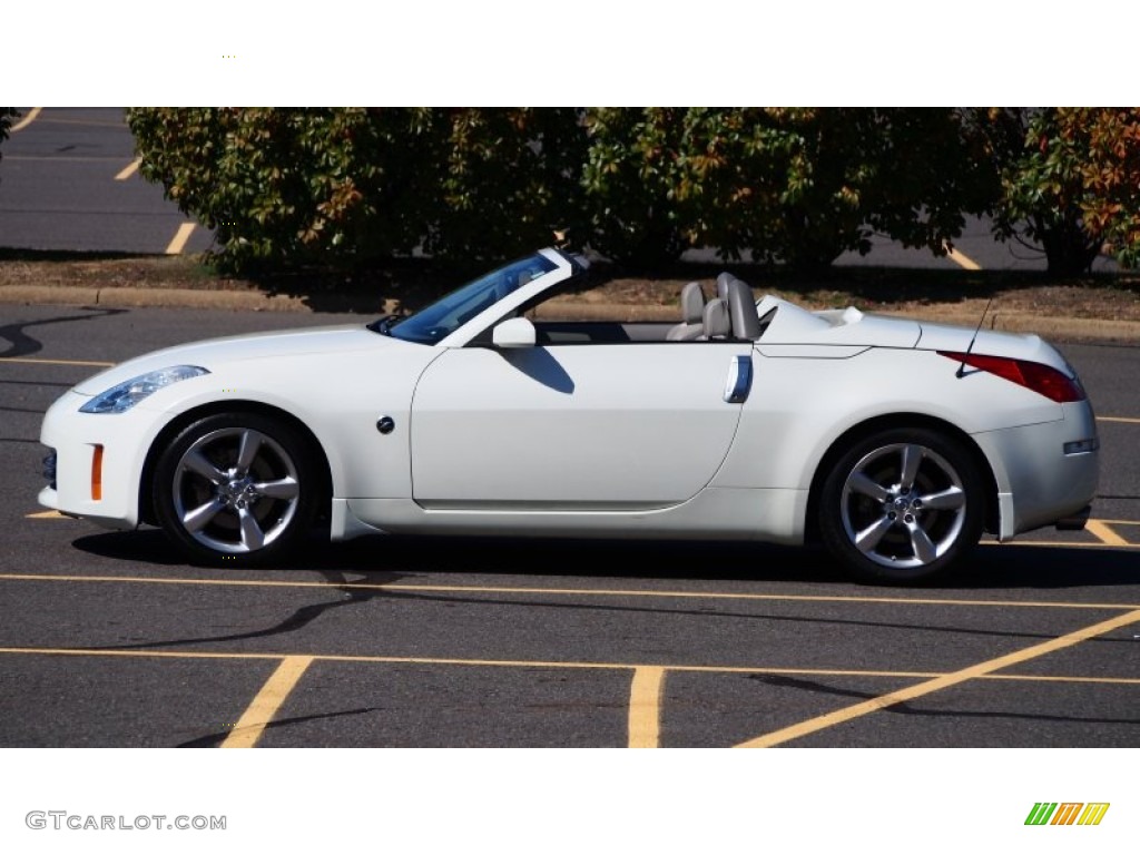 Pikes Peak White Pearl 2006 Nissan 350Z Touring Roadster Exterior Photo #78257209
