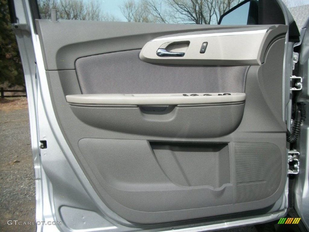 2011 Chevrolet Traverse LS AWD Dark Gray/Light Gray Door Panel Photo #78257776