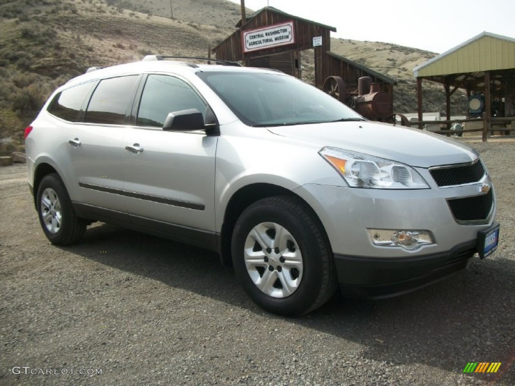 Silver Ice Metallic 2011 Chevrolet Traverse LS AWD Exterior Photo #78257974