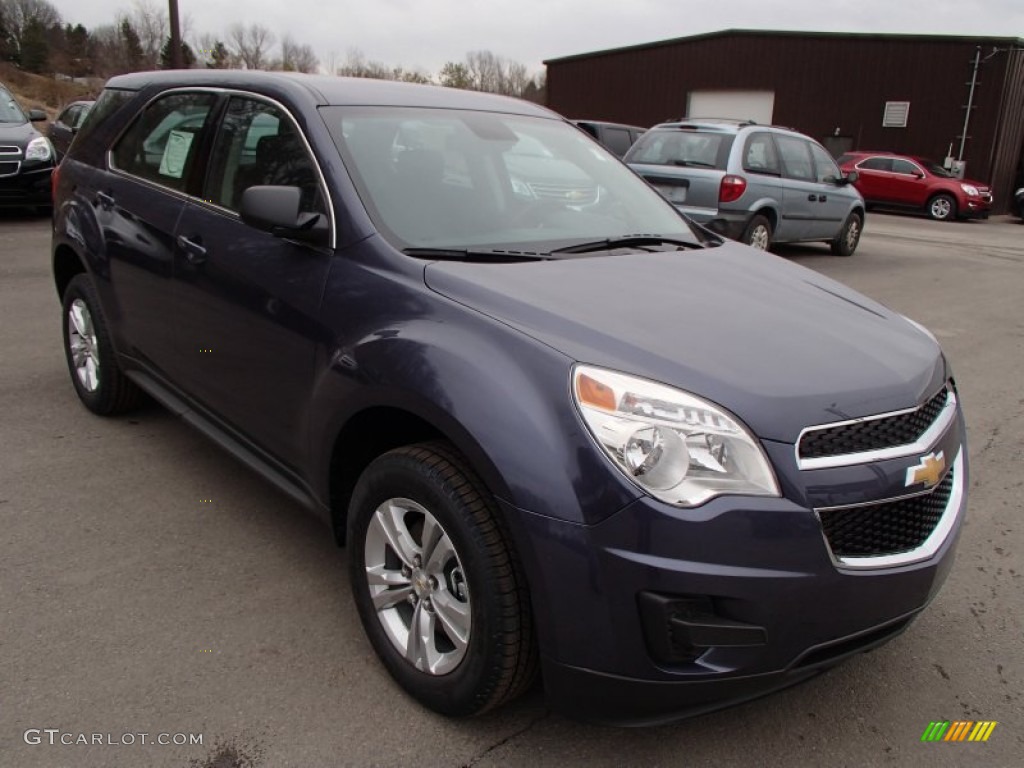 2013 Equinox LS AWD - Atlantis Blue Metallic / Jet Black photo #2