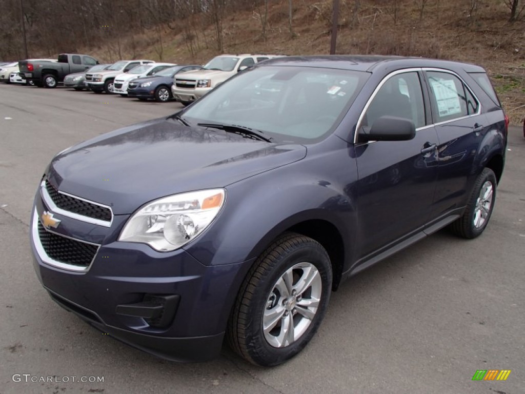 2013 Equinox LS AWD - Atlantis Blue Metallic / Jet Black photo #4