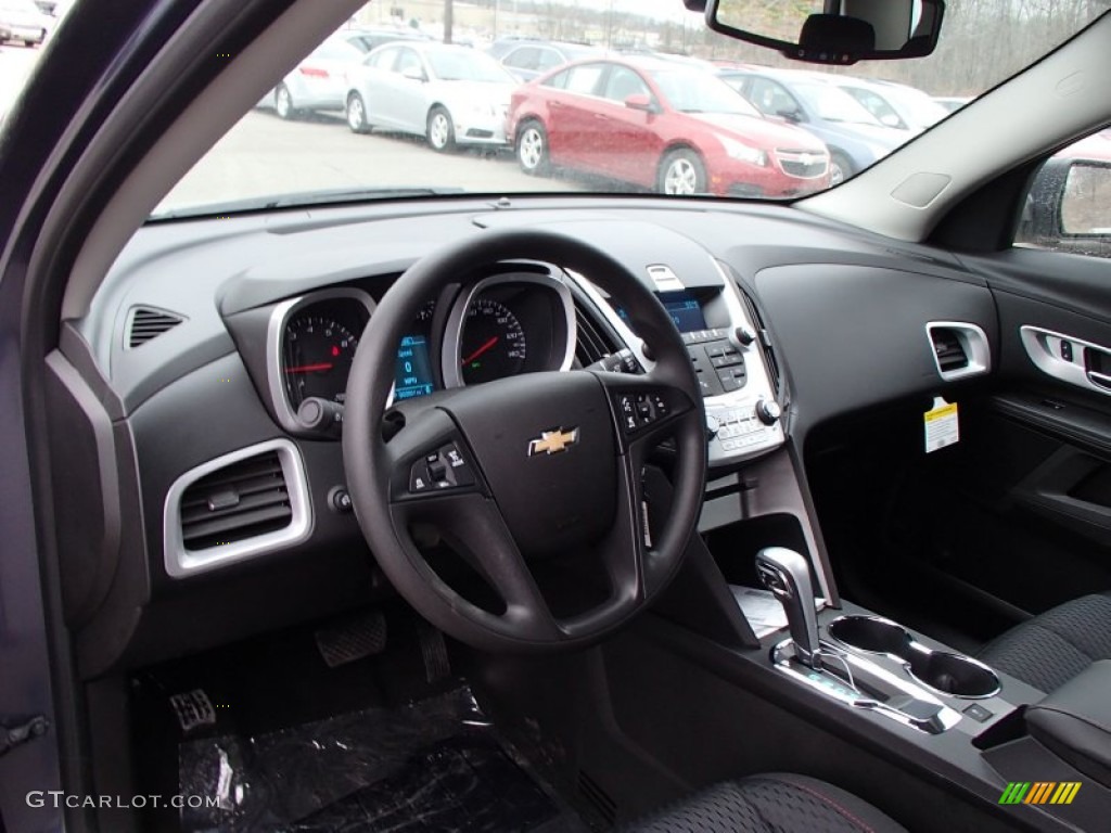 2013 Equinox LS AWD - Atlantis Blue Metallic / Jet Black photo #10