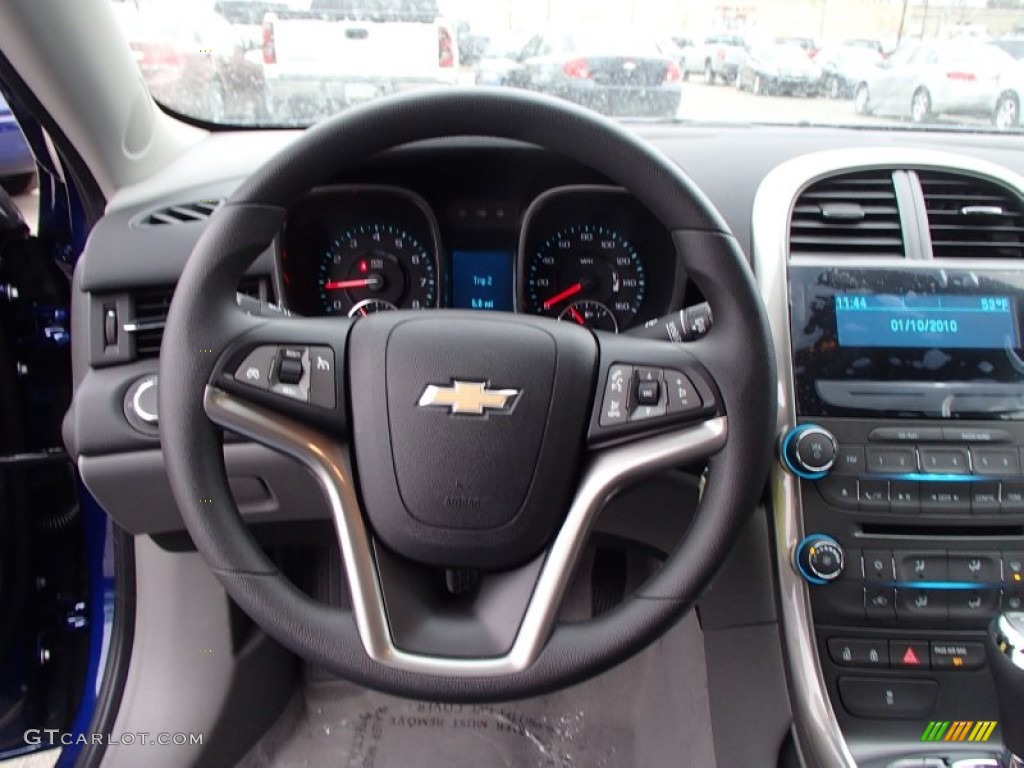 2013 Chevrolet Malibu LS Jet Black/Titanium Steering Wheel Photo #78258541