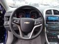 2013 Chevrolet Malibu Jet Black/Titanium Interior Steering Wheel Photo