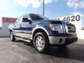 2010 Dark Blue Pearl Metallic Ford F150 Lariat SuperCrew 4x4  photo #1