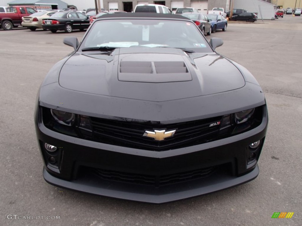 Black 2013 Chevrolet Camaro ZL1 Convertible Exterior Photo #78258924