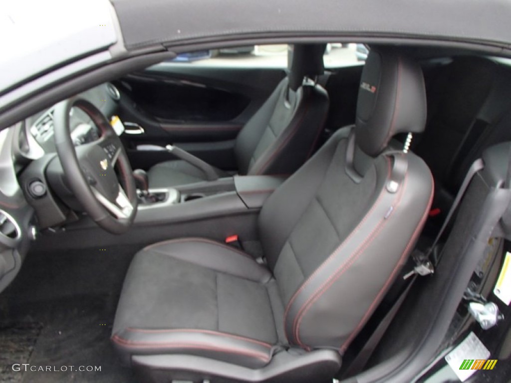 Black Interior 2013 Chevrolet Camaro ZL1 Convertible Photo #78259017