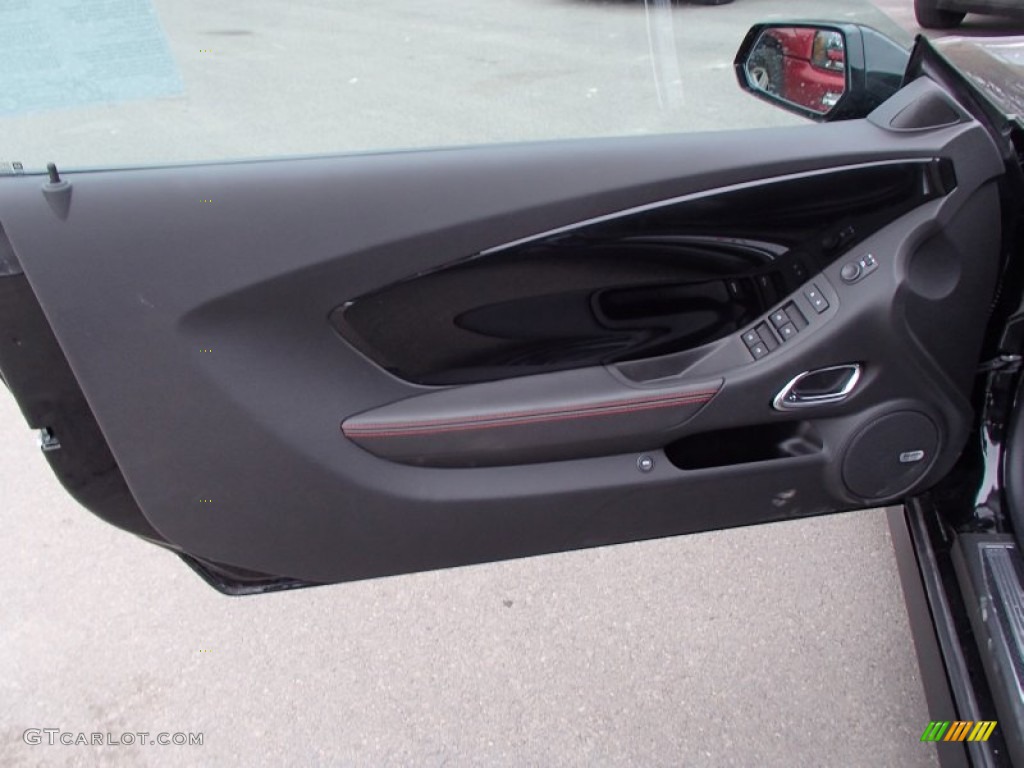 2013 Chevrolet Camaro ZL1 Convertible Black Door Panel Photo #78259025