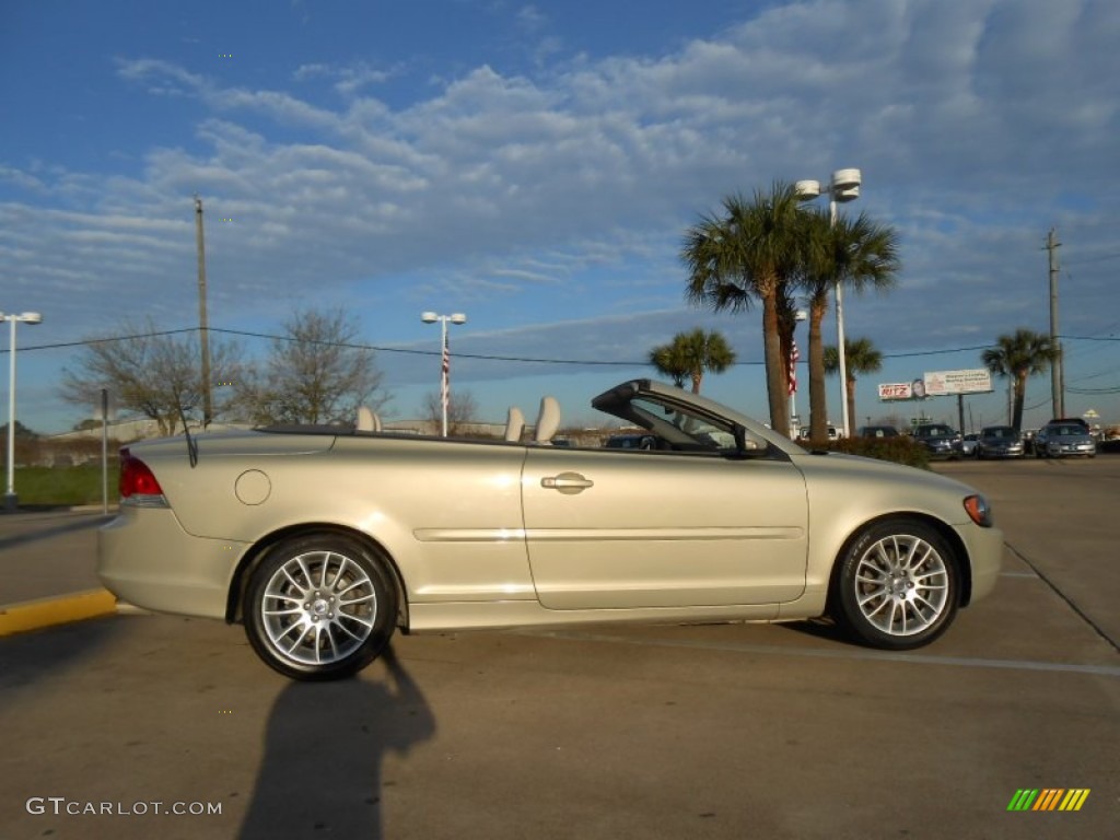 2007 C70 T5 Convertible - Zanzibar Gold Metallic / Calcite Cream photo #14