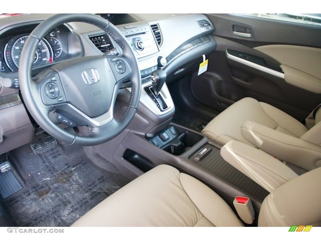 Beige Interior 2013 Honda CR-V EX-L Photo #78260125