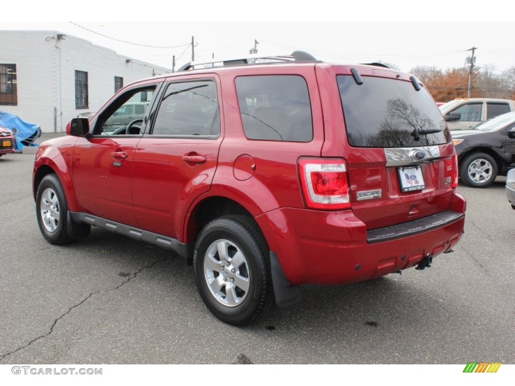 2010 Escape Limited V6 4WD - Sangria Red Metallic / Charcoal Black photo #4