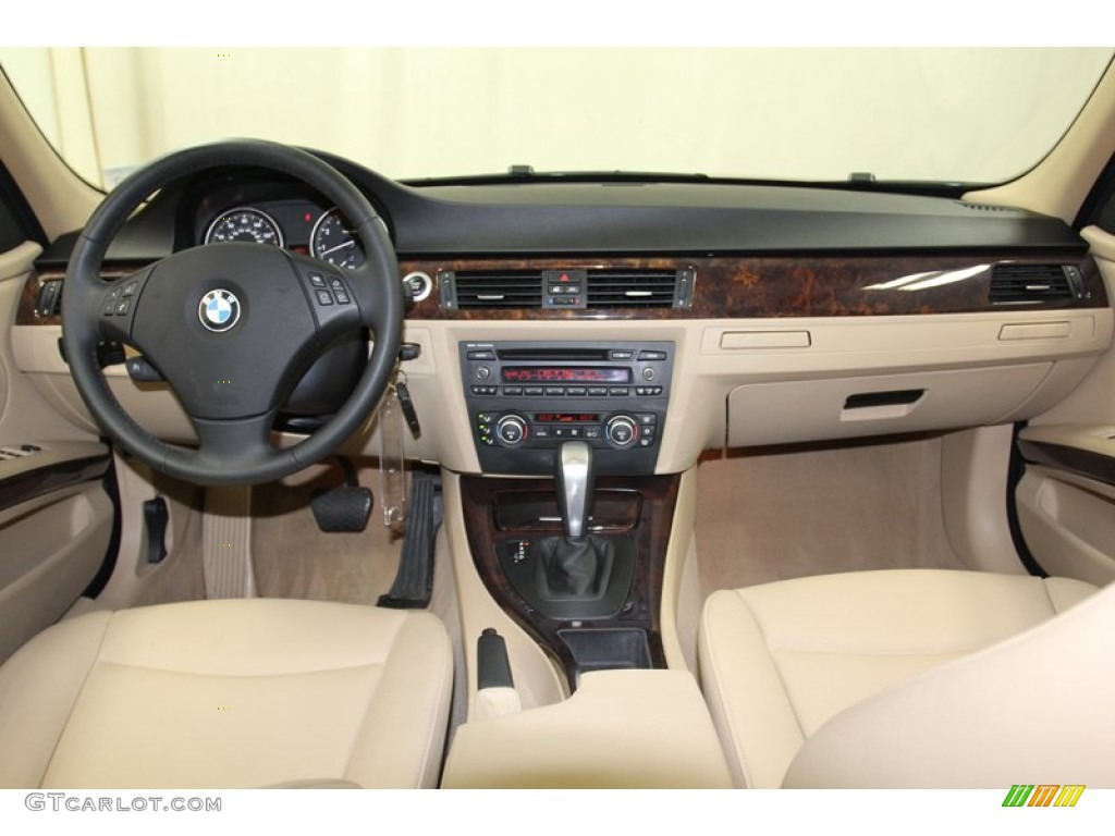 2008 BMW 3 Series 328i Sedan Beige Dashboard Photo #78260798
