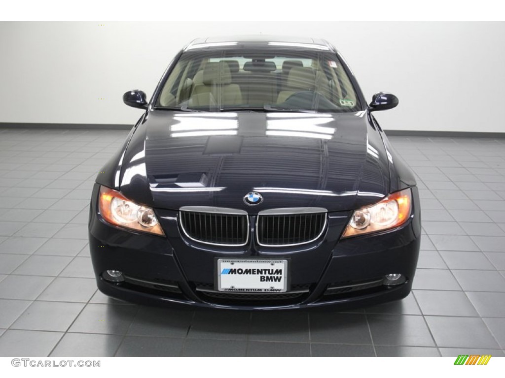 2008 3 Series 328i Sedan - Monaco Blue Metallic / Beige photo #6