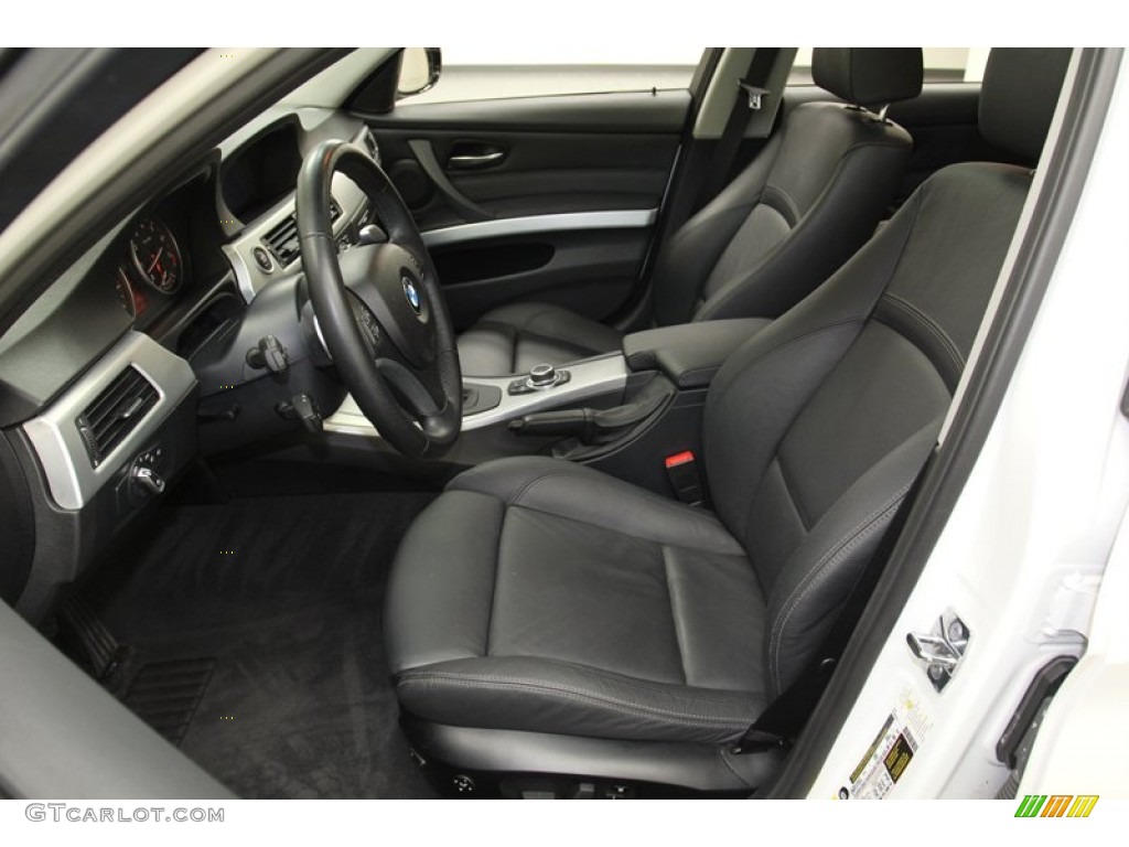 Black Interior 2009 BMW 3 Series 328i Sedan Photo #78261282