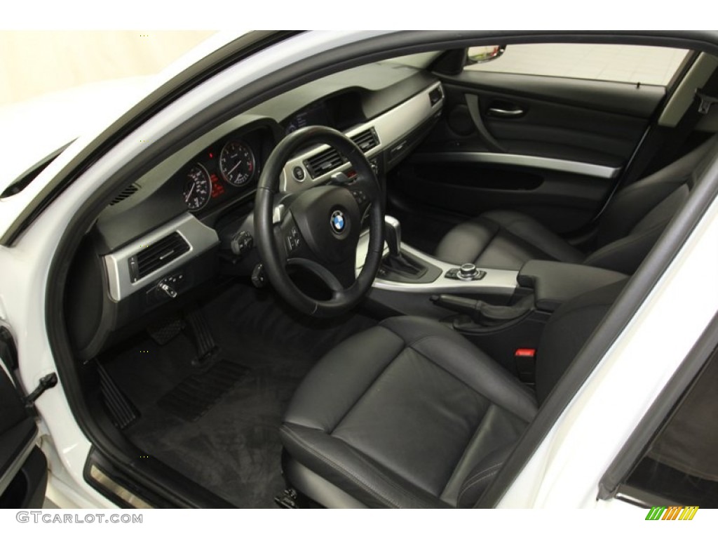 Black Interior 2009 BMW 3 Series 328i Sedan Photo #78261397