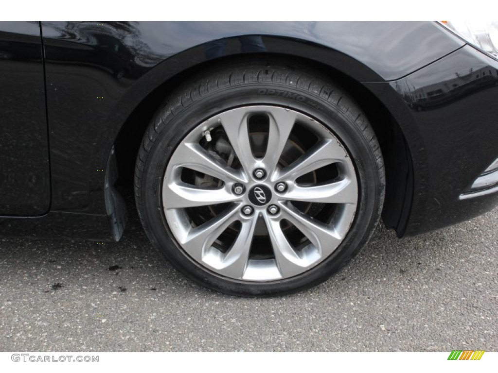 2011 Sonata SE - Midnight Black / Black photo #9