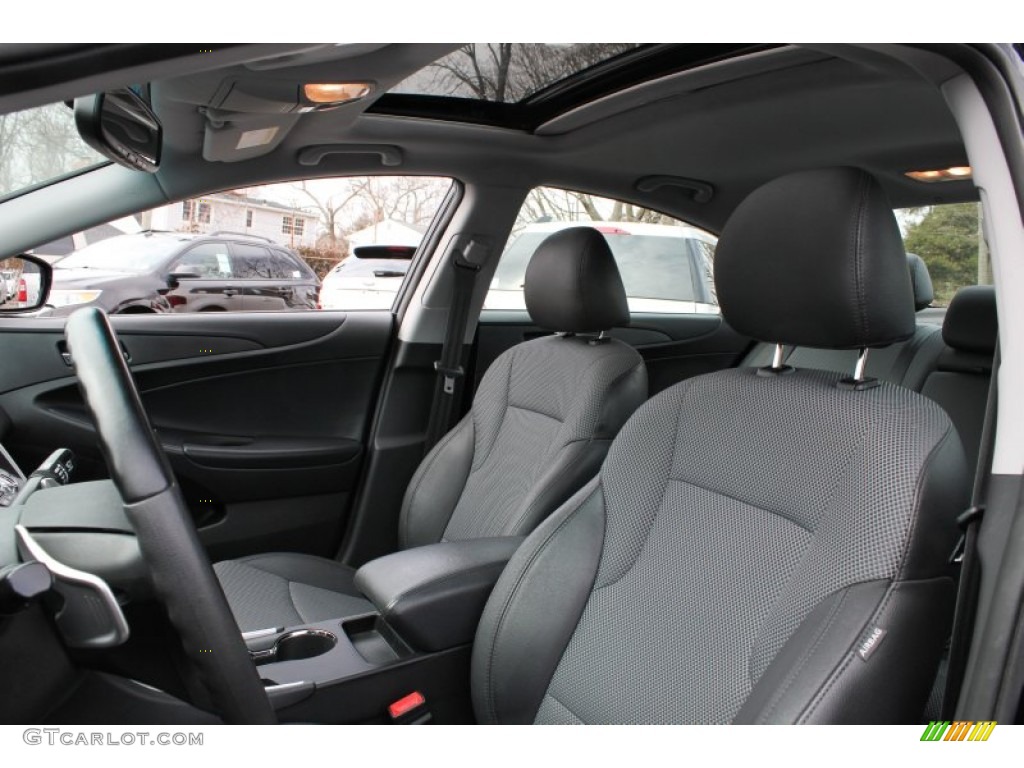 2011 Sonata SE - Midnight Black / Black photo #13