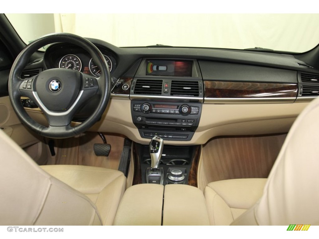 2008 BMW X5 4.8i Sand Beige Dashboard Photo #78262306