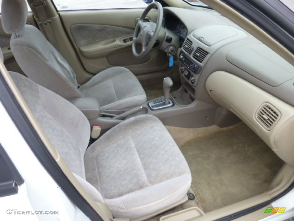 2000 Sentra GXE - White Mica / Sand photo #10