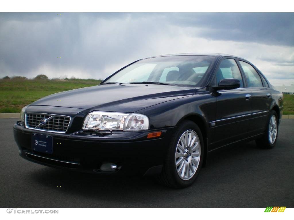 2006 S80 2.5T - Black Sapphire Metallic / Taupe/Light Taupe photo #1