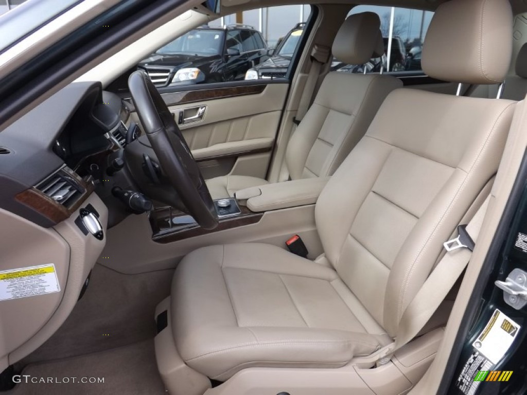 Almond Beige Interior 2010 Mercedes-Benz E 350 4Matic Sedan Photo #78263980