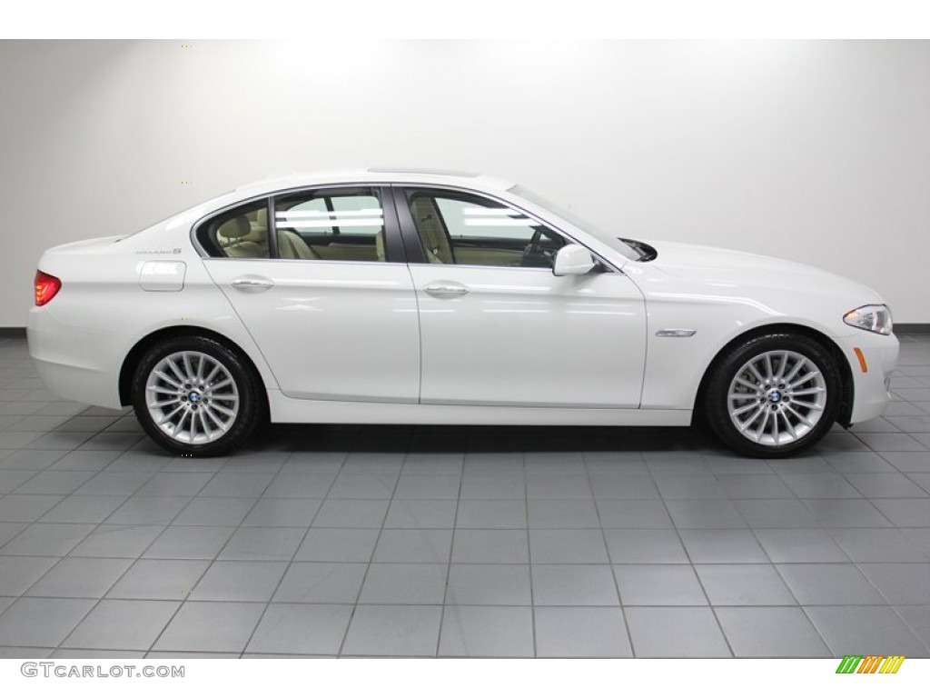 Alpine White 2012 BMW 5 Series ActiveHybrid 5 Exterior Photo #78264226