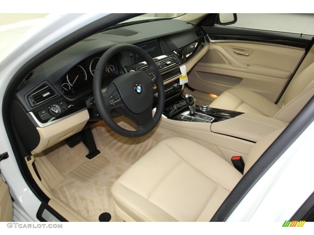 Venetian Beige Interior 2012 BMW 5 Series ActiveHybrid 5 Photo #78264262