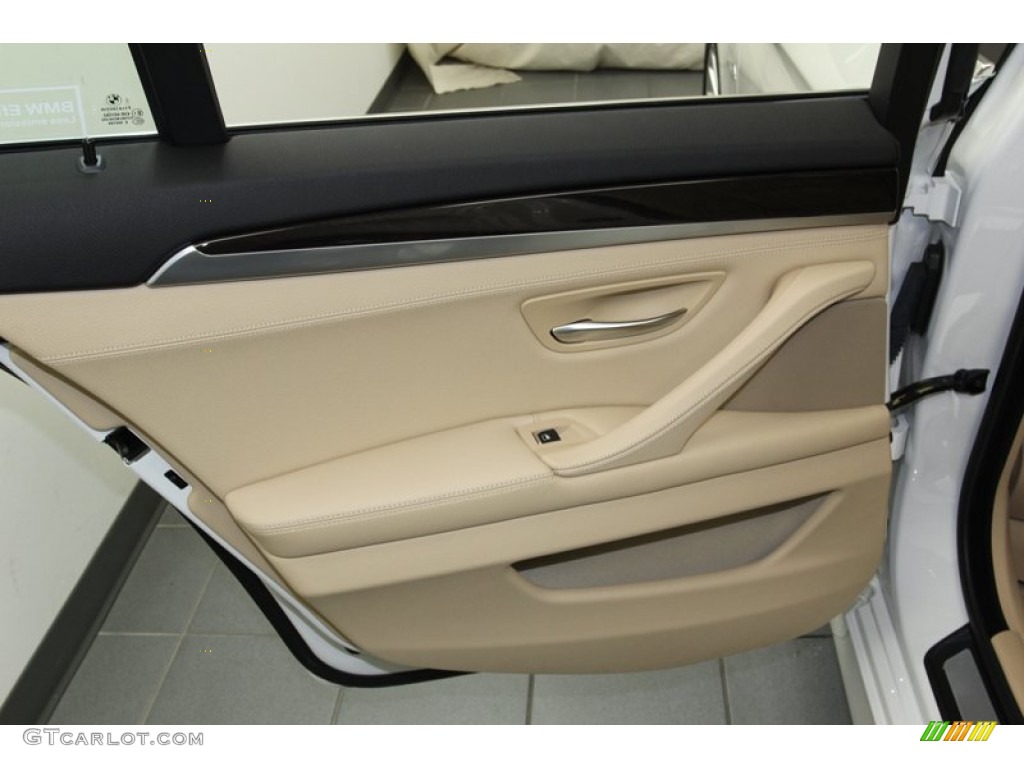 2012 BMW 5 Series ActiveHybrid 5 Venetian Beige Door Panel Photo #78264382