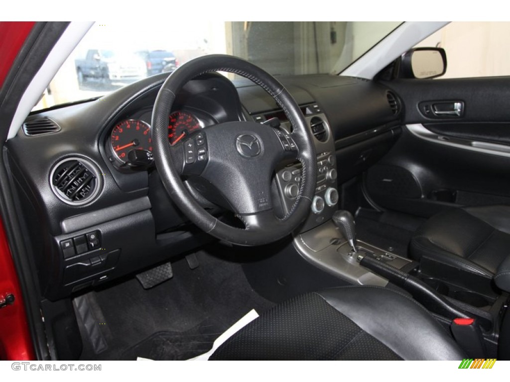 Black Interior 2003 Mazda MAZDA6 s Sedan Photo #78264415