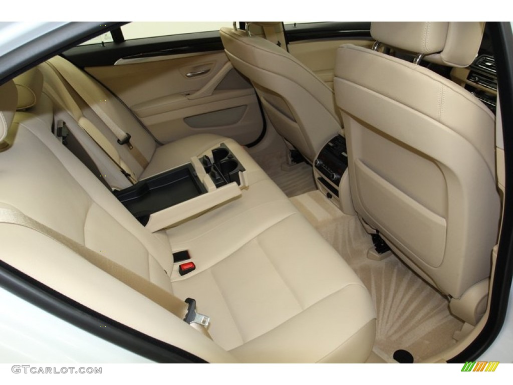 2012 5 Series ActiveHybrid 5 - Alpine White / Venetian Beige photo #40