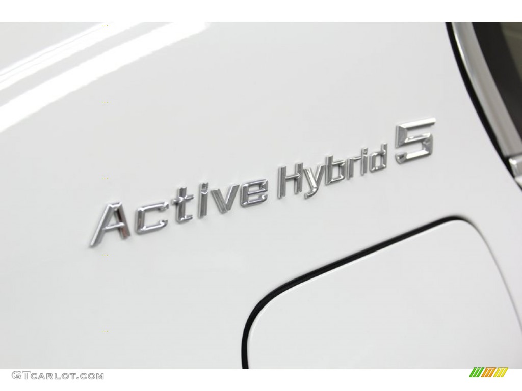 2012 5 Series ActiveHybrid 5 - Alpine White / Venetian Beige photo #48
