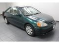 2001 Clover Green Honda Civic EX Coupe  photo #8