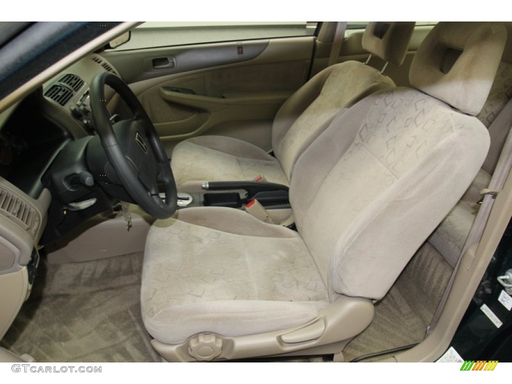 Beige Interior 2001 Honda Civic EX Coupe Photo #78264718