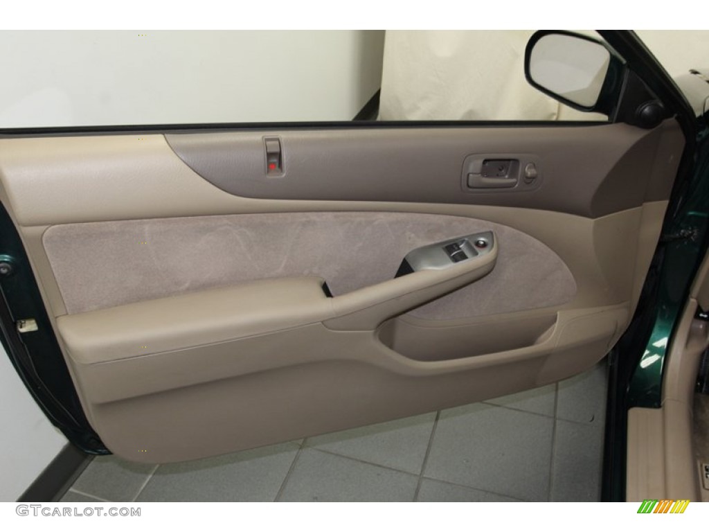 2001 Civic EX Coupe - Clover Green / Beige photo #14