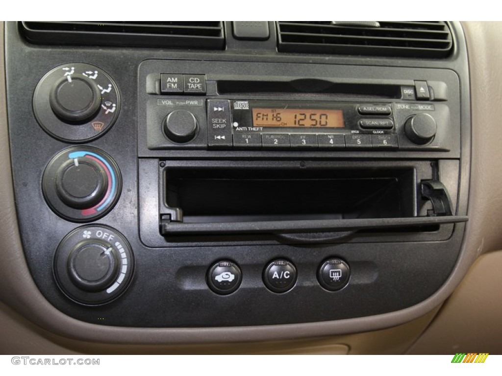 2001 Civic EX Coupe - Clover Green / Beige photo #17