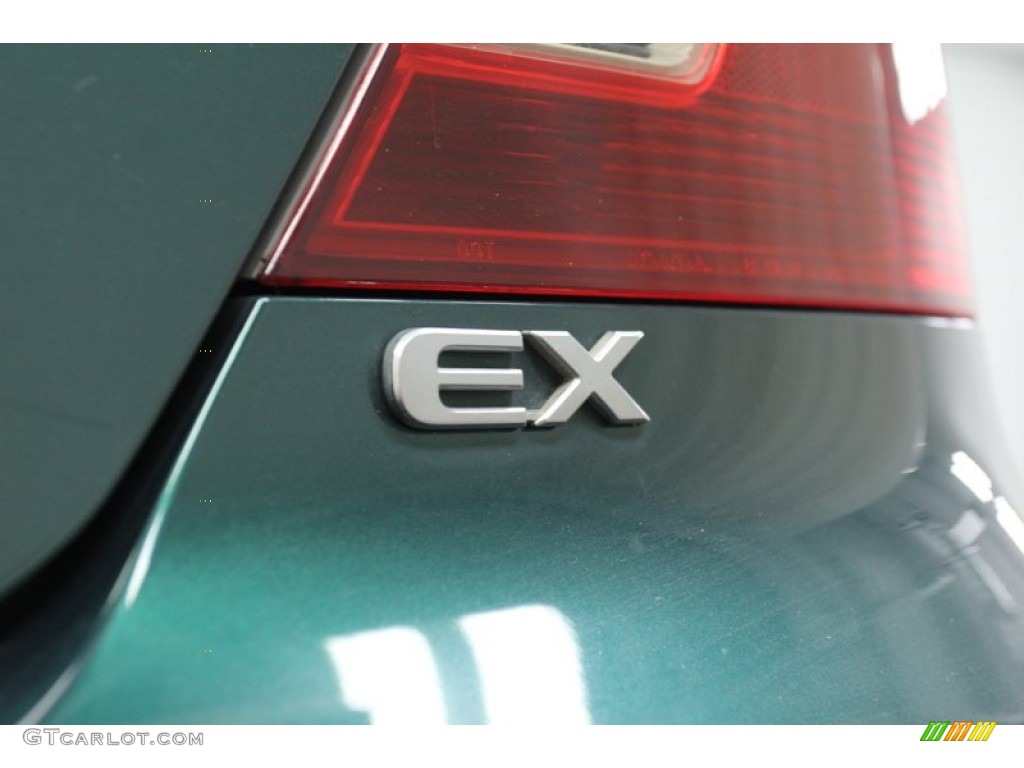 2001 Civic EX Coupe - Clover Green / Beige photo #26