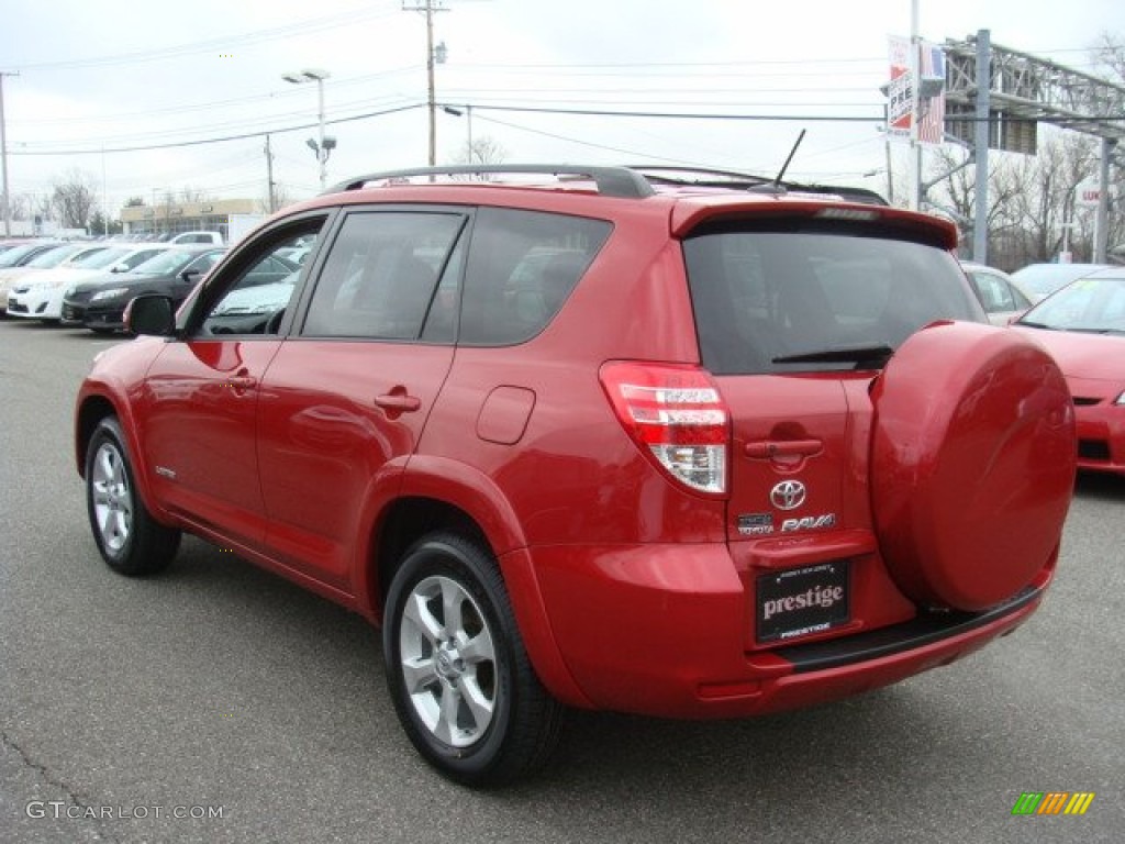 2010 RAV4 Limited 4WD - Barcelona Red Metallic / Ash Gray photo #4