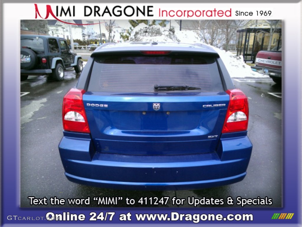 2009 Caliber SXT - Deep Water Blue Pearl / Dark Slate Gray photo #6